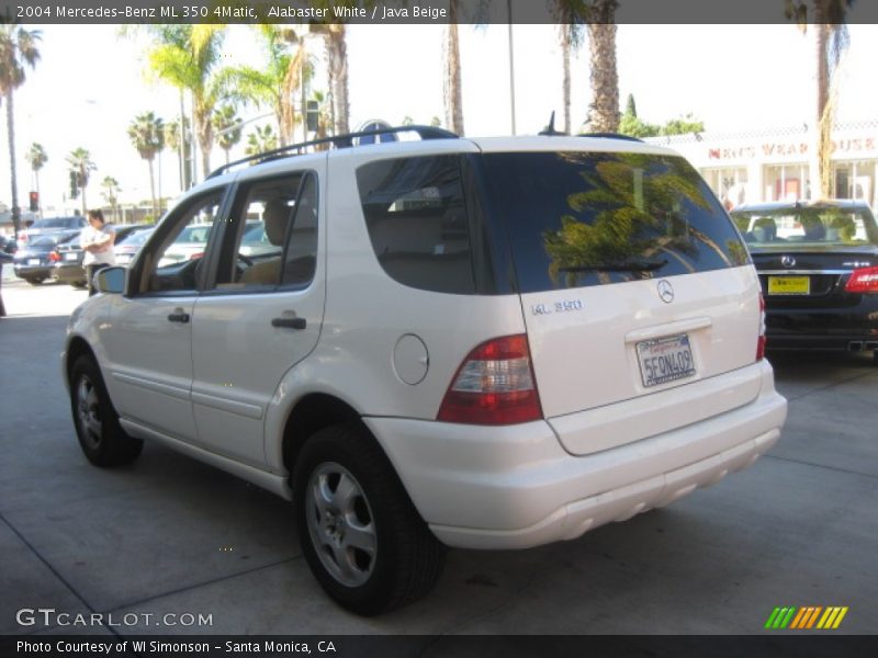 Alabaster White / Java Beige 2004 Mercedes-Benz ML 350 4Matic