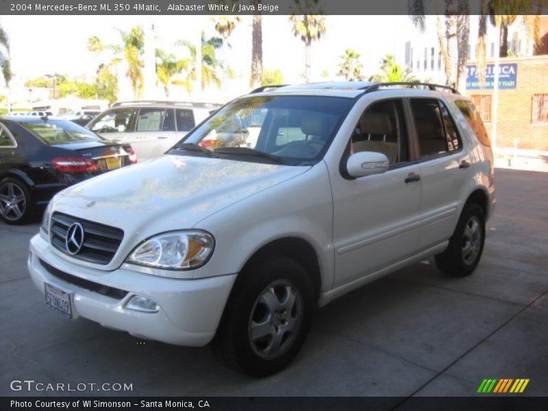 Alabaster White / Java Beige 2004 Mercedes-Benz ML 350 4Matic
