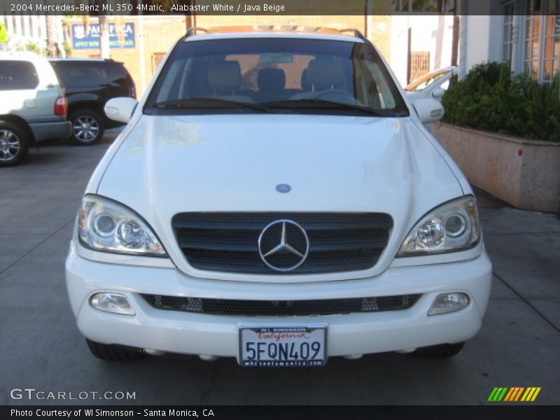 Alabaster White / Java Beige 2004 Mercedes-Benz ML 350 4Matic