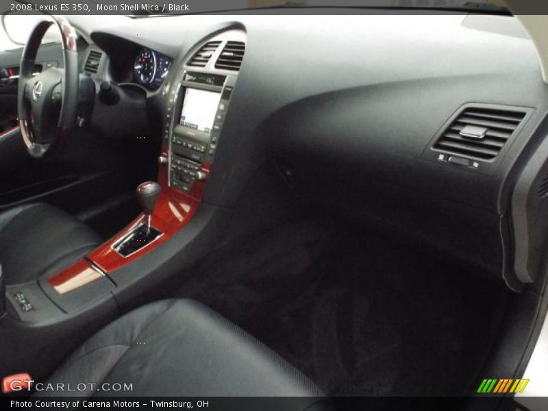 Moon Shell Mica / Black 2008 Lexus ES 350