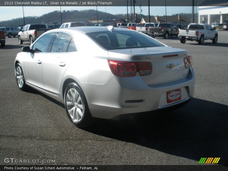 Silver Ice Metallic / Jet Black/Titanium 2013 Chevrolet Malibu LT
