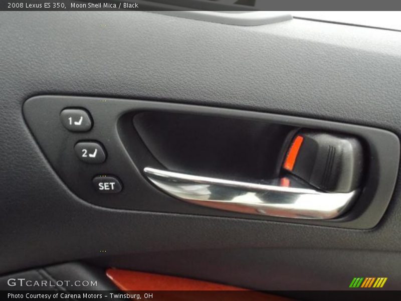 Moon Shell Mica / Black 2008 Lexus ES 350