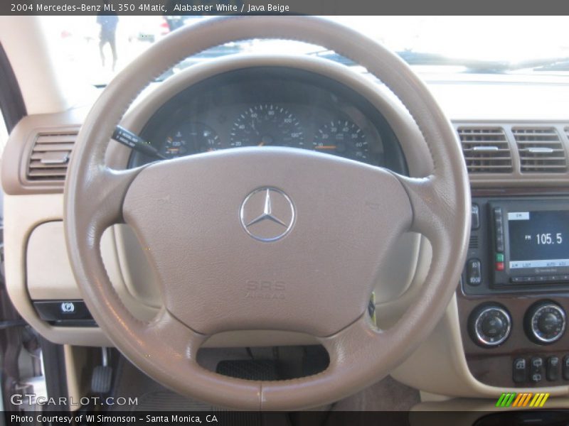 Alabaster White / Java Beige 2004 Mercedes-Benz ML 350 4Matic