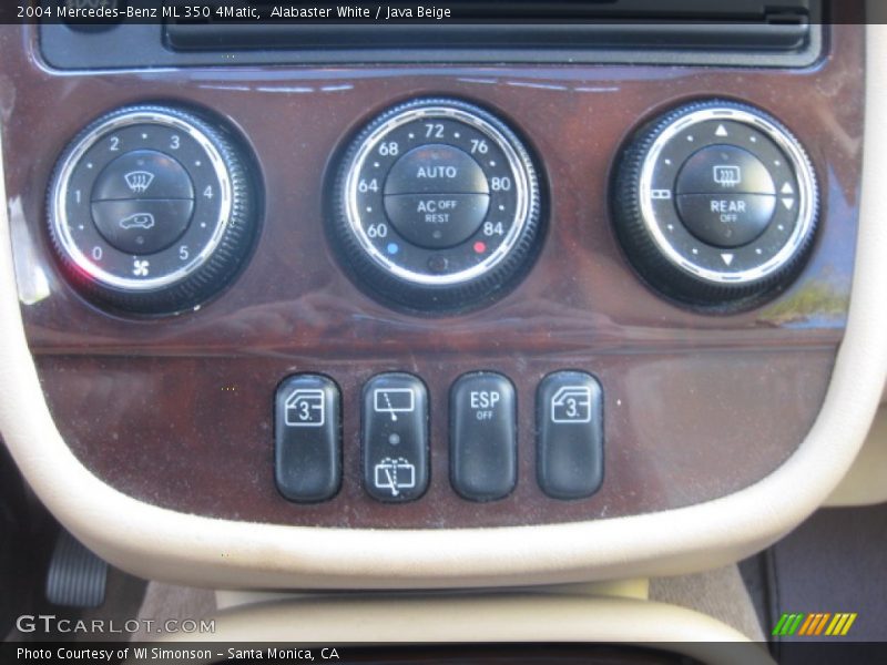 Alabaster White / Java Beige 2004 Mercedes-Benz ML 350 4Matic