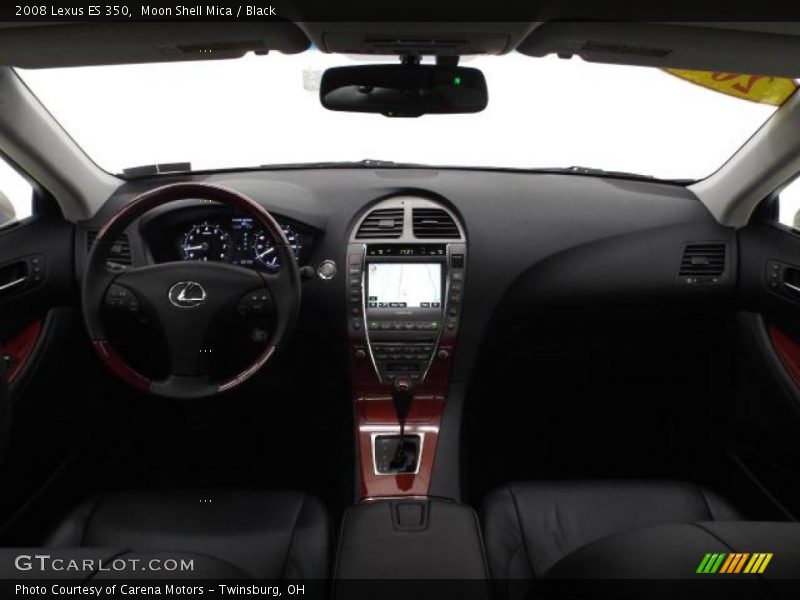 Moon Shell Mica / Black 2008 Lexus ES 350