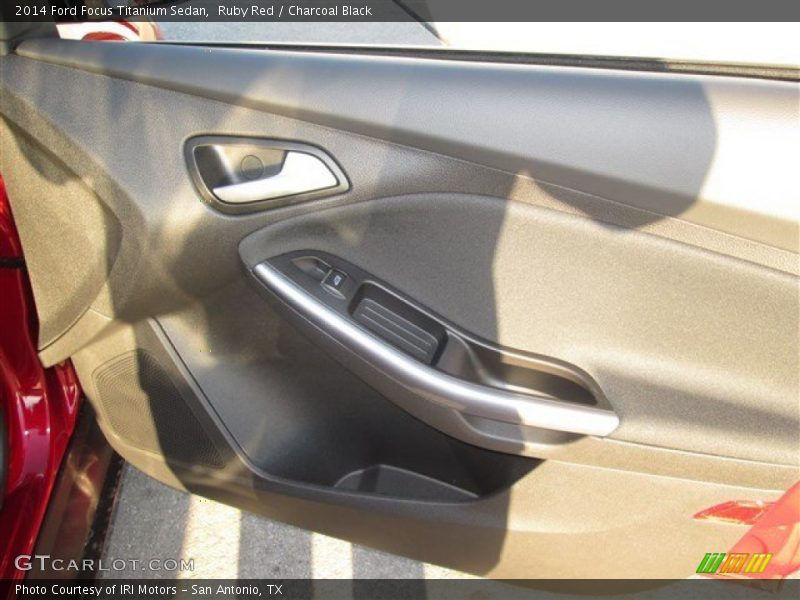 Ruby Red / Charcoal Black 2014 Ford Focus Titanium Sedan