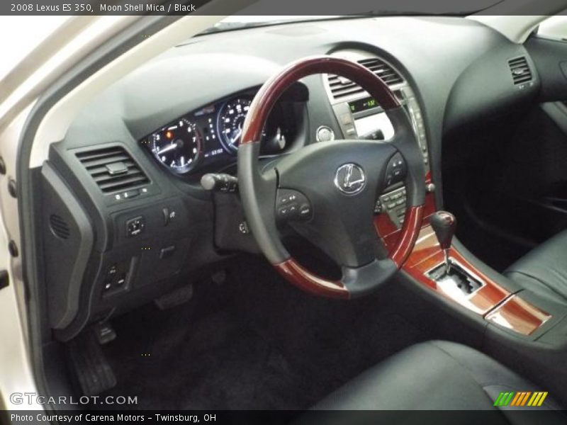 Moon Shell Mica / Black 2008 Lexus ES 350