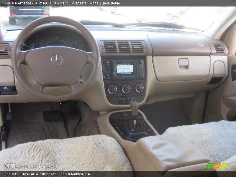 Alabaster White / Java Beige 2004 Mercedes-Benz ML 350 4Matic