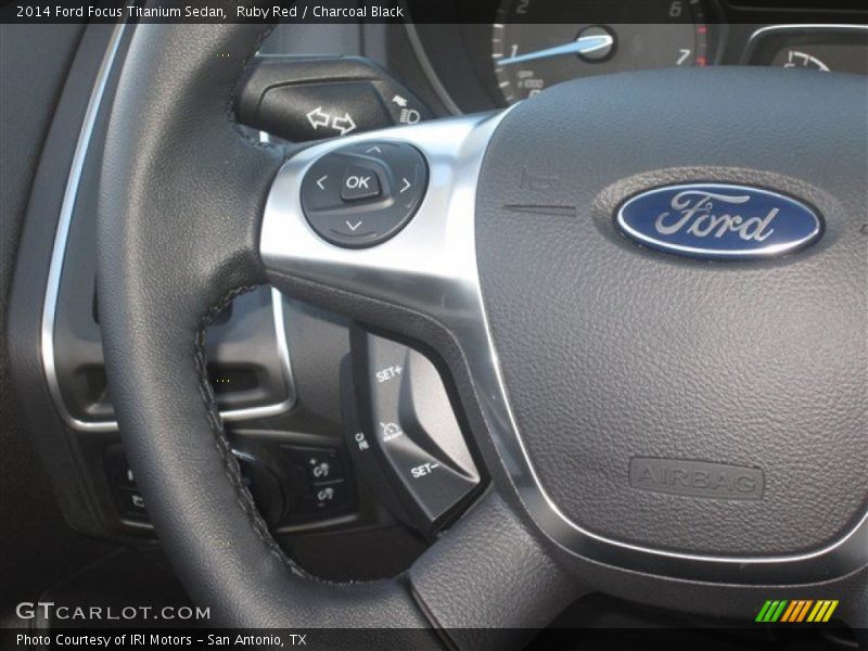 Ruby Red / Charcoal Black 2014 Ford Focus Titanium Sedan