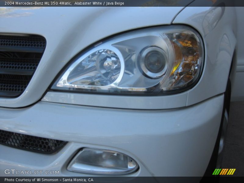 Alabaster White / Java Beige 2004 Mercedes-Benz ML 350 4Matic