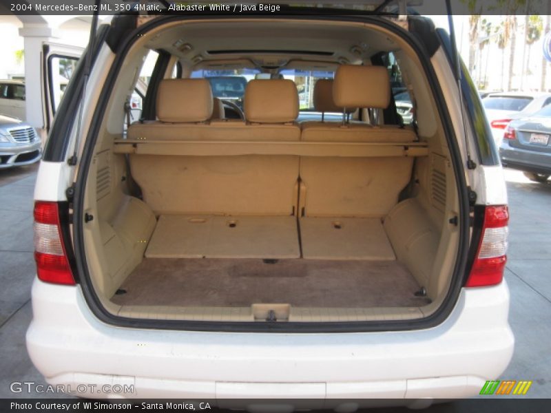 Alabaster White / Java Beige 2004 Mercedes-Benz ML 350 4Matic