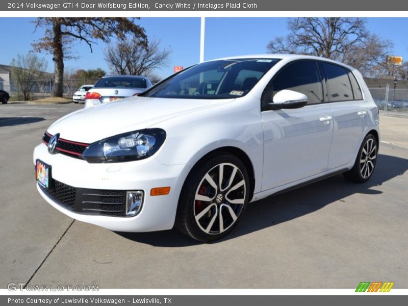 Candy White / Intelagos Plaid Cloth 2014 Volkswagen GTI 4 Door Wolfsburg Edition