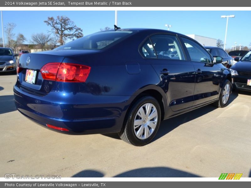 Tempest Blue Metallic / Titan Black 2014 Volkswagen Jetta SE Sedan