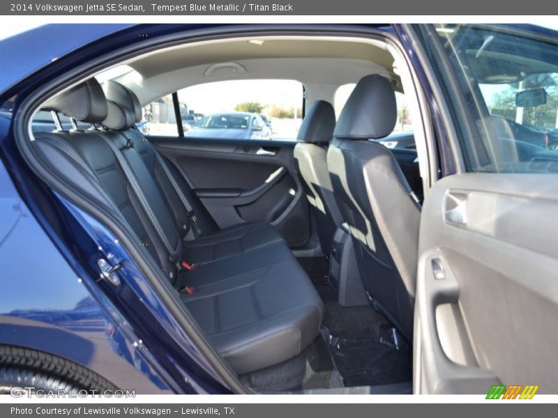 Tempest Blue Metallic / Titan Black 2014 Volkswagen Jetta SE Sedan