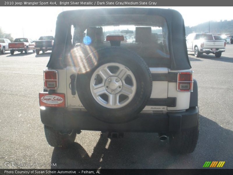 Bright Silver Metallic / Dark Slate Gray/Medium Slate Gray 2010 Jeep Wrangler Sport 4x4