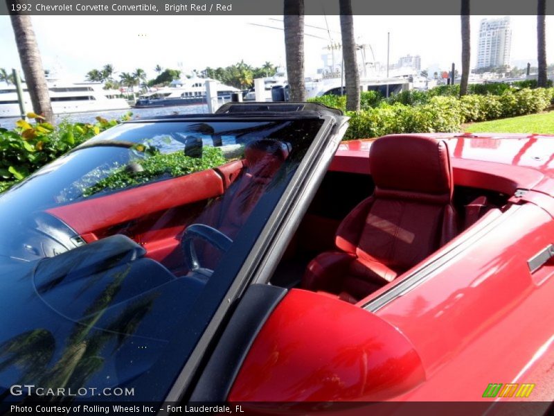 Bright Red / Red 1992 Chevrolet Corvette Convertible