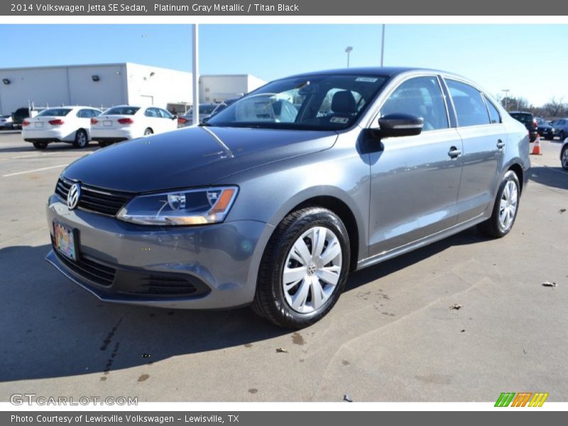 Platinum Gray Metallic / Titan Black 2014 Volkswagen Jetta SE Sedan