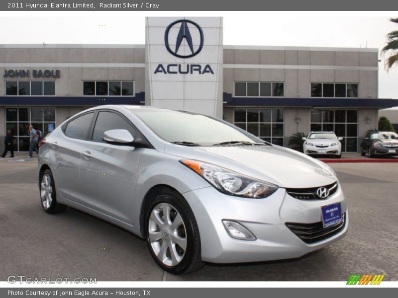 Radiant Silver / Gray 2011 Hyundai Elantra Limited