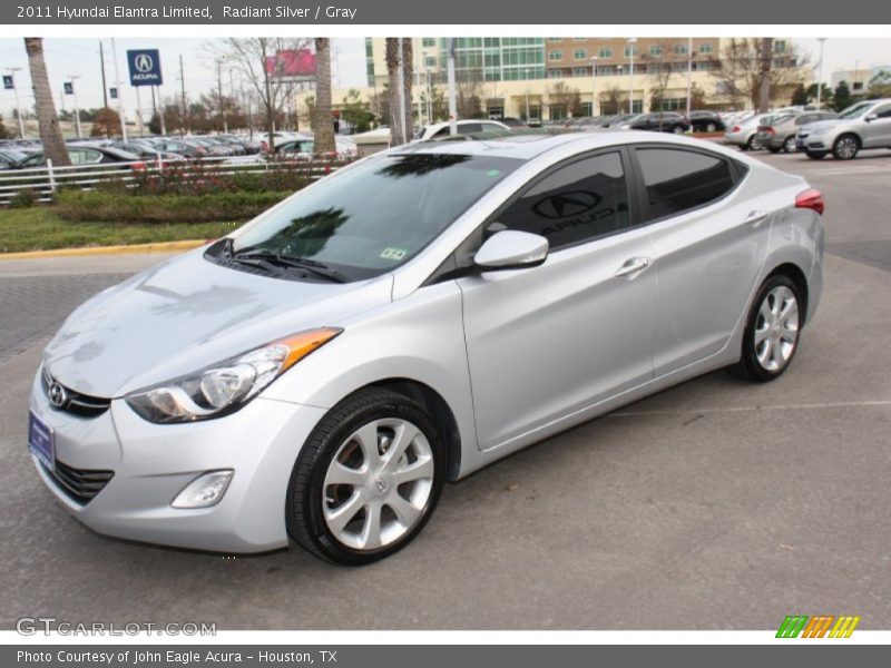 Radiant Silver / Gray 2011 Hyundai Elantra Limited