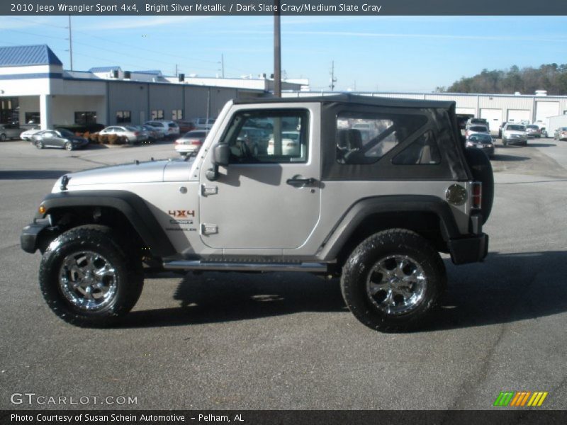 Bright Silver Metallic / Dark Slate Gray/Medium Slate Gray 2010 Jeep Wrangler Sport 4x4