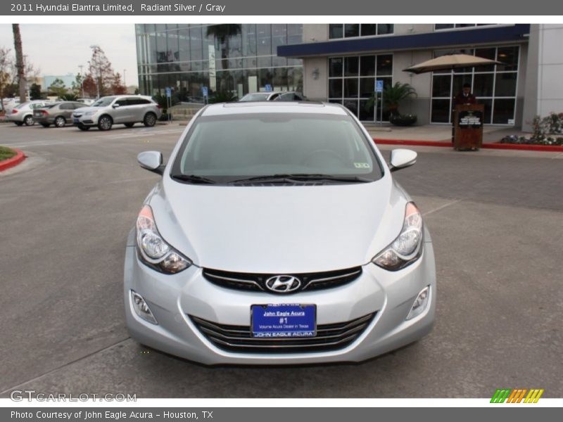 Radiant Silver / Gray 2011 Hyundai Elantra Limited