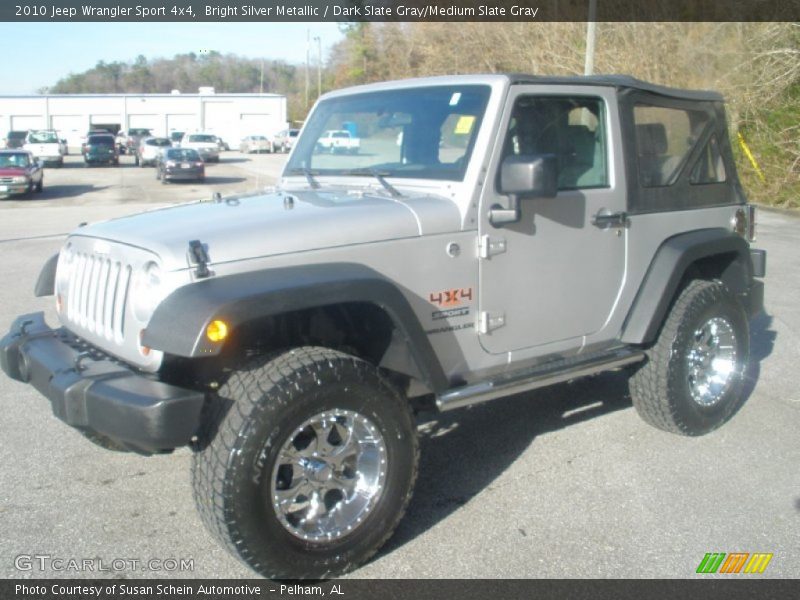 Bright Silver Metallic / Dark Slate Gray/Medium Slate Gray 2010 Jeep Wrangler Sport 4x4