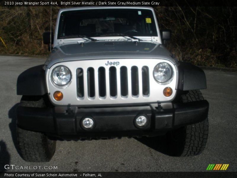 Bright Silver Metallic / Dark Slate Gray/Medium Slate Gray 2010 Jeep Wrangler Sport 4x4