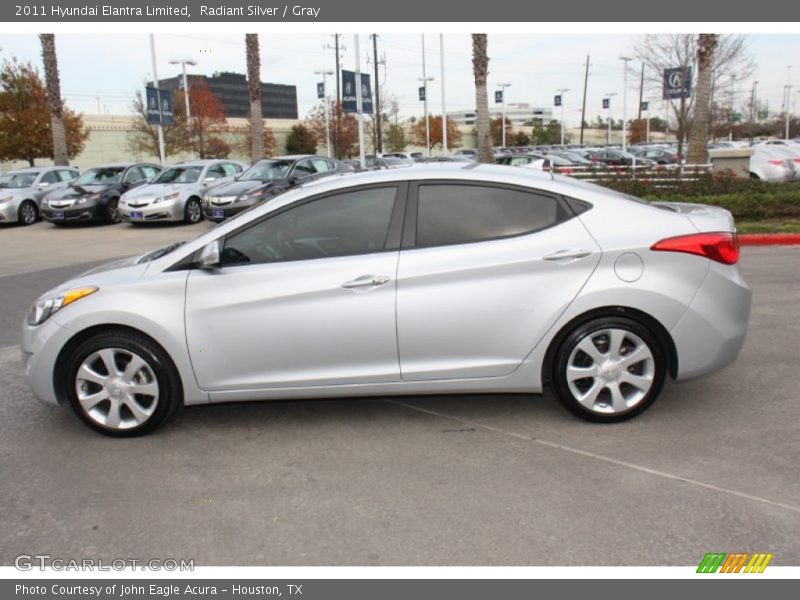 Radiant Silver / Gray 2011 Hyundai Elantra Limited