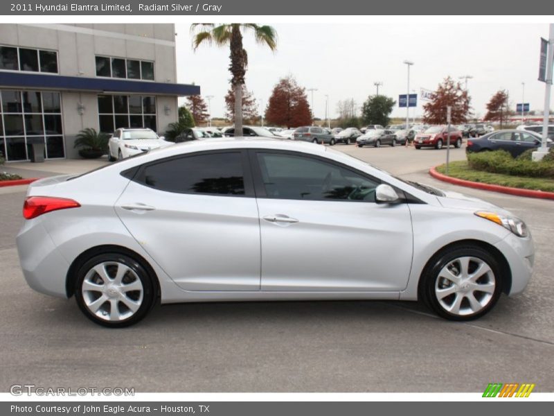 Radiant Silver / Gray 2011 Hyundai Elantra Limited