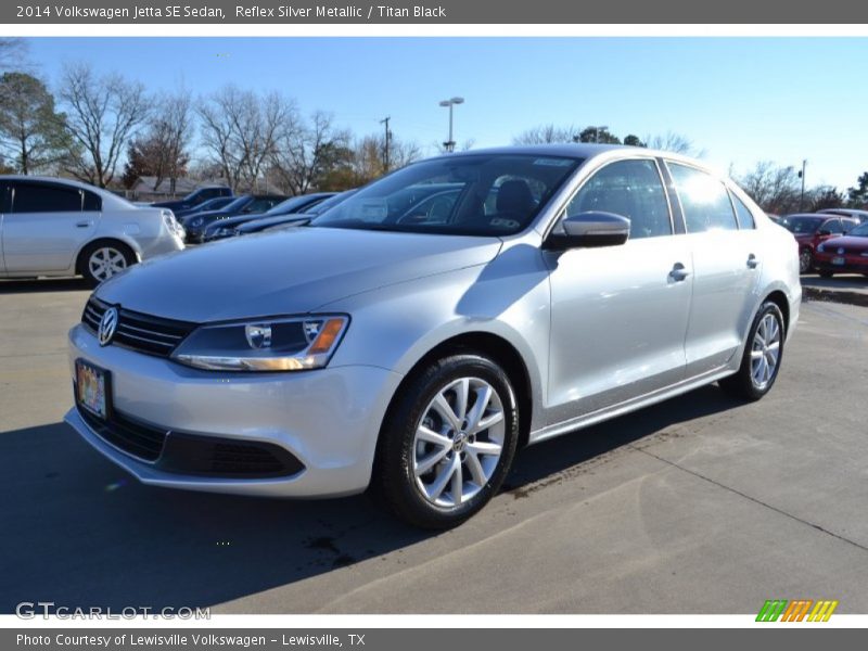 Reflex Silver Metallic / Titan Black 2014 Volkswagen Jetta SE Sedan