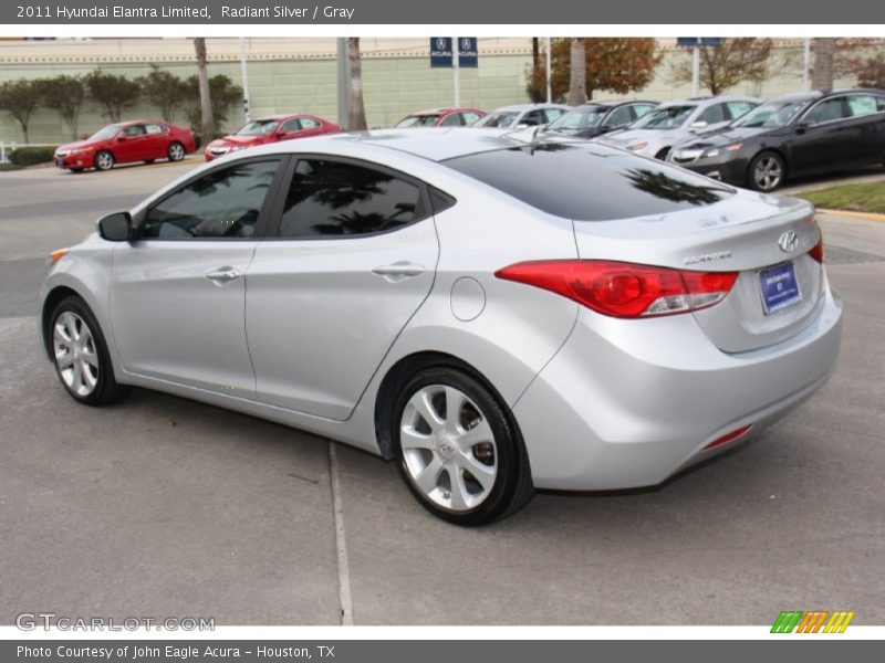 Radiant Silver / Gray 2011 Hyundai Elantra Limited