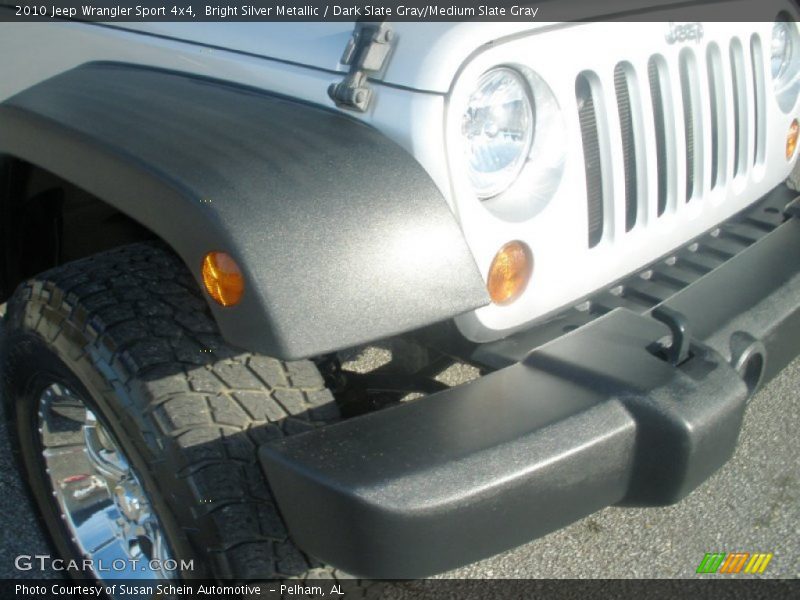 Bright Silver Metallic / Dark Slate Gray/Medium Slate Gray 2010 Jeep Wrangler Sport 4x4