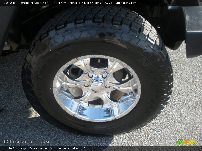 Bright Silver Metallic / Dark Slate Gray/Medium Slate Gray 2010 Jeep Wrangler Sport 4x4