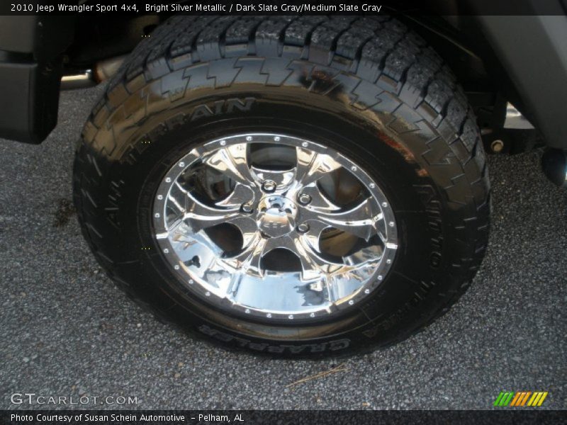Bright Silver Metallic / Dark Slate Gray/Medium Slate Gray 2010 Jeep Wrangler Sport 4x4