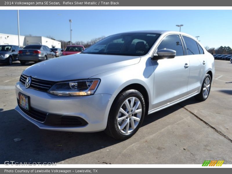 Reflex Silver Metallic / Titan Black 2014 Volkswagen Jetta SE Sedan