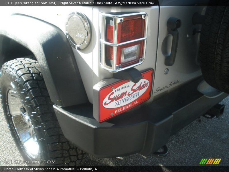 Bright Silver Metallic / Dark Slate Gray/Medium Slate Gray 2010 Jeep Wrangler Sport 4x4