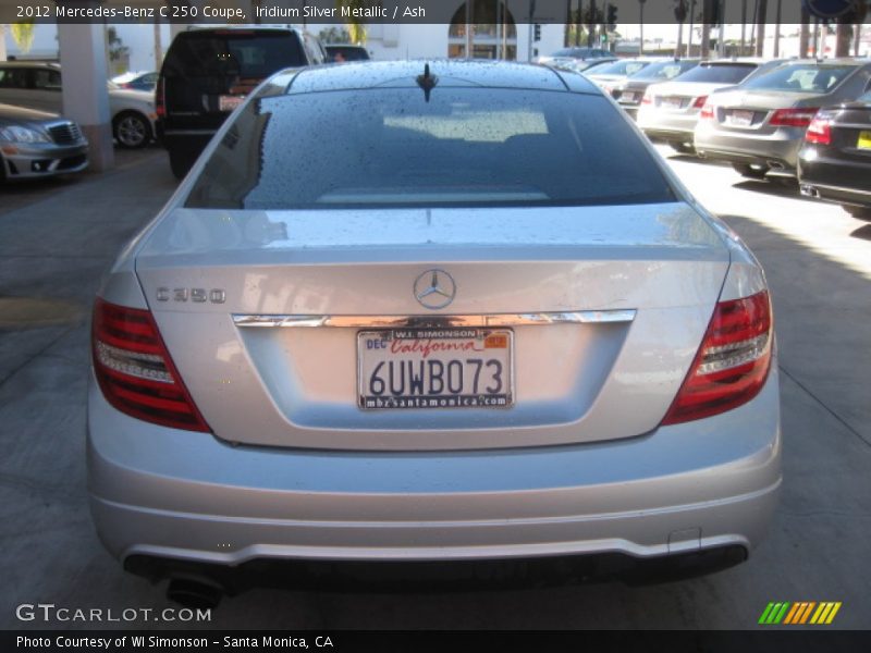 Iridium Silver Metallic / Ash 2012 Mercedes-Benz C 250 Coupe