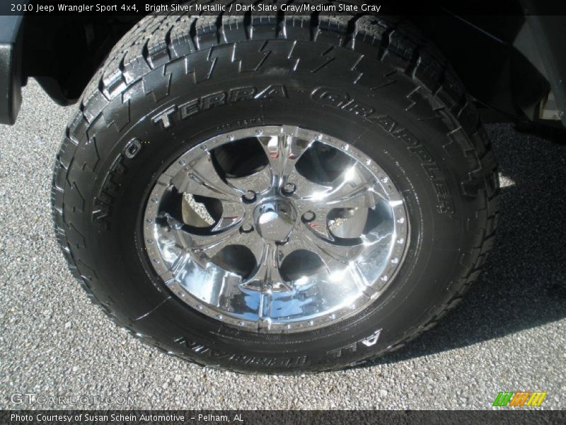 Bright Silver Metallic / Dark Slate Gray/Medium Slate Gray 2010 Jeep Wrangler Sport 4x4