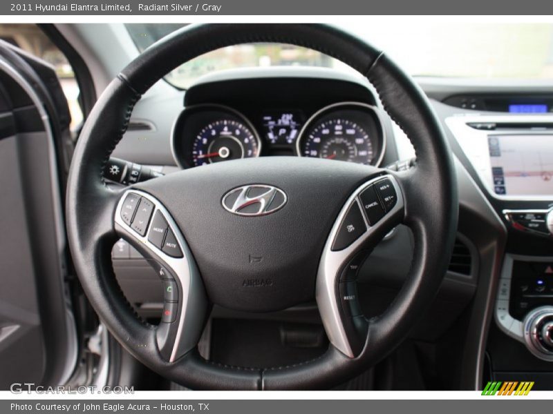 Radiant Silver / Gray 2011 Hyundai Elantra Limited