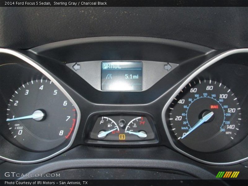 Sterling Gray / Charcoal Black 2014 Ford Focus S Sedan