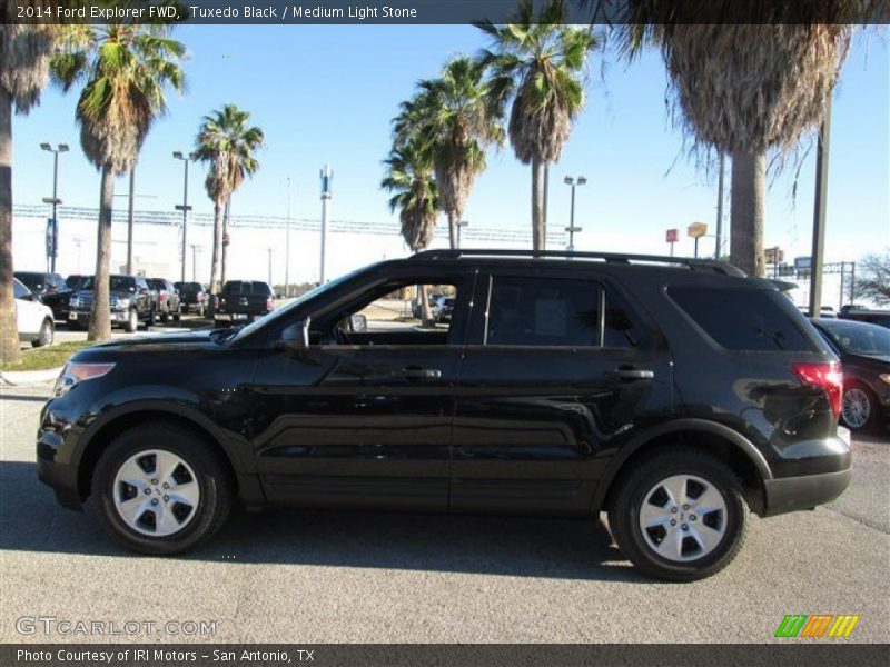 Tuxedo Black / Medium Light Stone 2014 Ford Explorer FWD