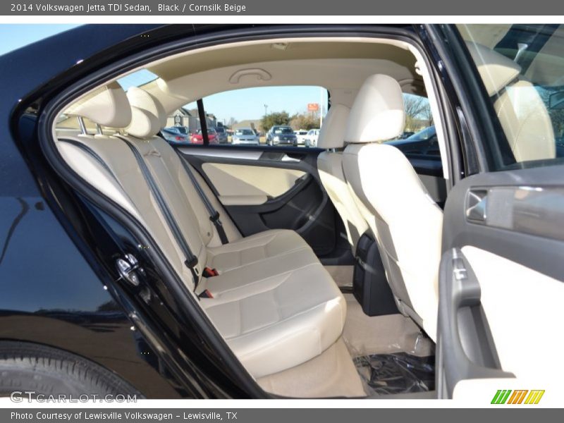 Black / Cornsilk Beige 2014 Volkswagen Jetta TDI Sedan