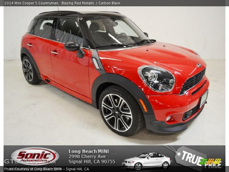 Blazing Red Metallic / Carbon Black 2014 Mini Cooper S Countryman