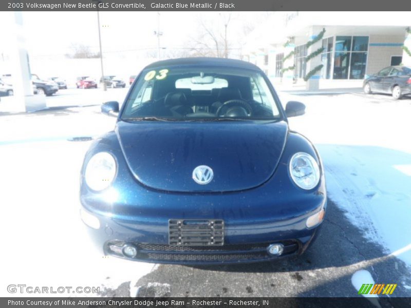 Galactic Blue Metallic / Black 2003 Volkswagen New Beetle GLS Convertible
