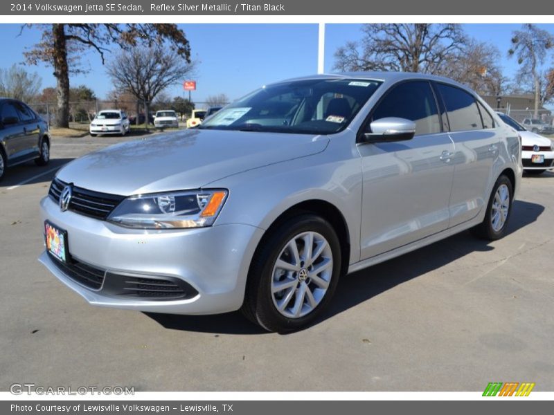 Reflex Silver Metallic / Titan Black 2014 Volkswagen Jetta SE Sedan