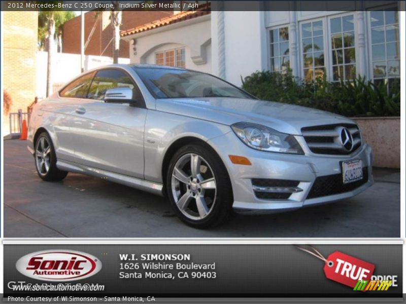 Iridium Silver Metallic / Ash 2012 Mercedes-Benz C 250 Coupe