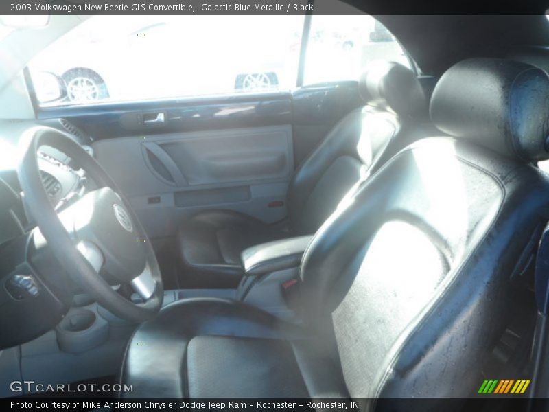Galactic Blue Metallic / Black 2003 Volkswagen New Beetle GLS Convertible