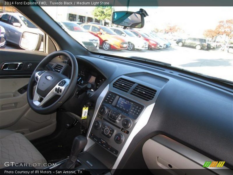 Tuxedo Black / Medium Light Stone 2014 Ford Explorer FWD