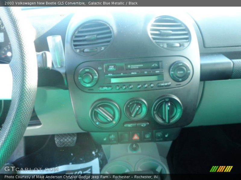 Galactic Blue Metallic / Black 2003 Volkswagen New Beetle GLS Convertible