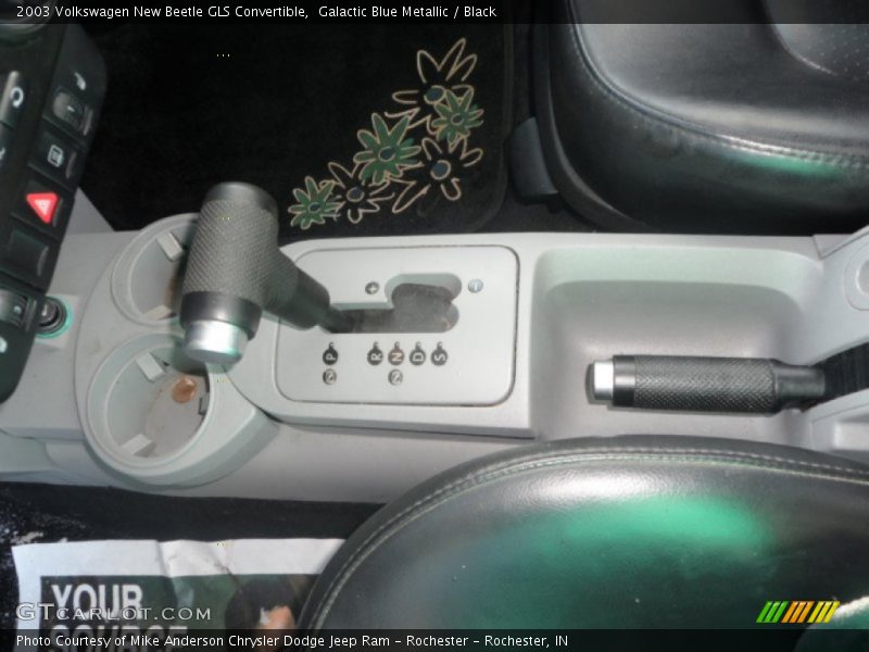 Galactic Blue Metallic / Black 2003 Volkswagen New Beetle GLS Convertible